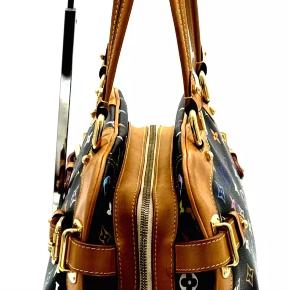 Louis Vuitton Hand Bag Claudia Black Monogram Multicolor CE0142 - Picture 4 of 16